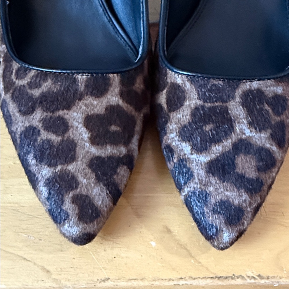 Michael Kors Brown Leopard Print Heels - Picture 3 of 5